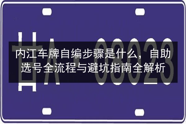 内江车牌自编步骤是什么，自助选号全流程与避坑指南全解析