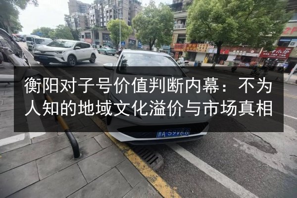 衡阳对子号价值判断内幕：不为人知的地域文化溢价与市场真相 第2张