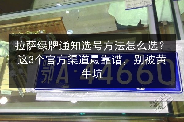 拉萨绿牌通知选号方法怎么选？这3个官方渠道最靠谱，别被黄牛坑 第2张