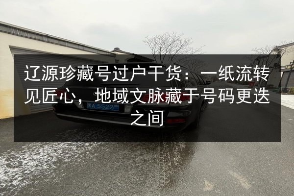 辽源珍藏号过户干货:一纸流转见匠心,地域文脉藏于号码更迭之间 第2张 辽源珍藏号过户干货:一纸流转见匠心,地域文脉藏于号码更迭之间 第2张