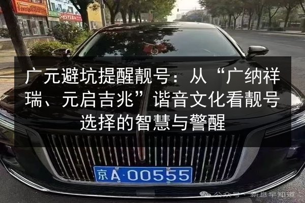 广元避坑提醒靓号：从“广纳祥瑞、元启吉兆”谐音文化看靓号选择的智慧与警醒 第2张