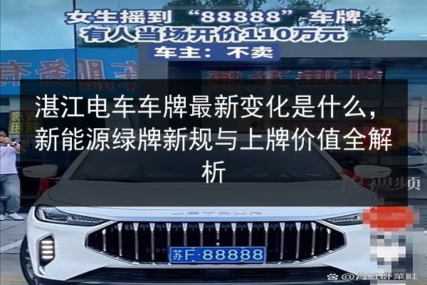 湛江电车车牌最新变化是什么,新能源绿牌新规与上牌价值全解析 第3张 湛江电车车牌最新变化是什么,新能源绿牌新规与上牌价值全解析 第3张