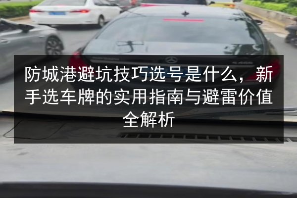 防城港避坑技巧选号是什么，新手选车牌的实用指南与避雷价值全解析
