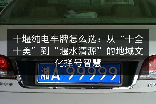 十堰纯电车牌怎么选:从“十全十美”到“堰水清源”的地域文化择号智慧 第2张 十堰纯电车牌怎么选:从“十全十美”到“堰水清源”的地域文化择号智慧 第2张