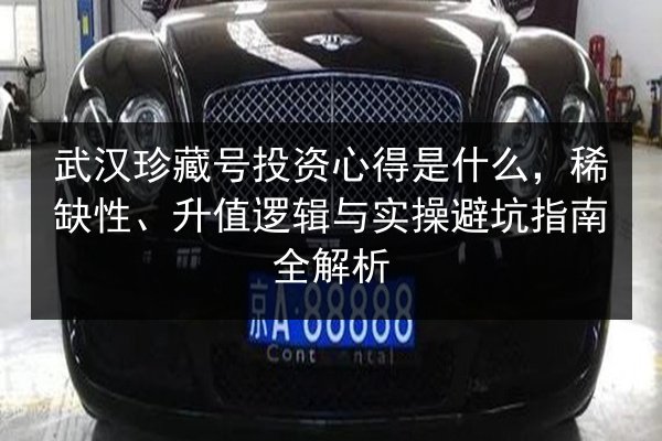 武汉珍藏号投资心得是什么，稀缺性、升值逻辑与实操避坑指南全解析