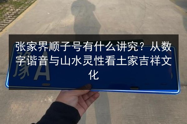 张家界顺子号有什么讲究?从数字谐音与山水灵性看土家吉祥文化 第2张 张家界顺子号有什么讲究?从数字谐音与山水灵性看土家吉祥文化 第2张