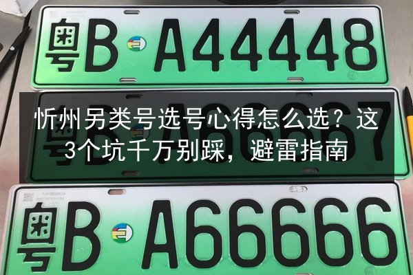 忻州另类号选号心得怎么选？这3个坑千万别踩，避雷指南