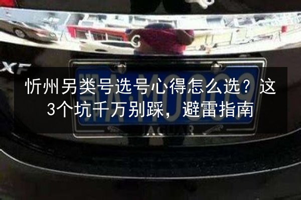 忻州另类号选号心得怎么选？这3个坑千万别踩，避雷指南 第2张