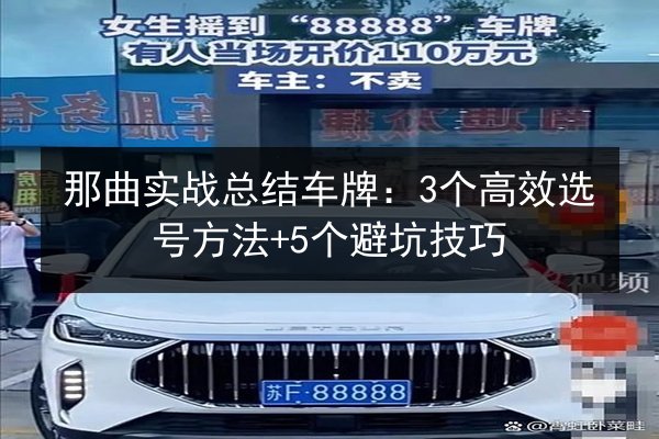 那曲实战总结车牌：3个高效选号方法+5个避坑技巧 第2张