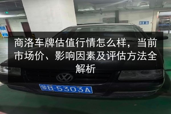商洛车牌估值行情怎么样，当前市场价、影响因素及评估方法全解析