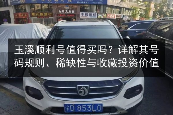 玉溪顺利号值得买吗？详解其号码规则、稀缺性与收藏投资价值 第2张