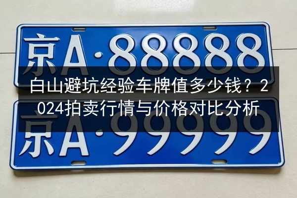 白山避坑经验车牌值多少钱？2024拍卖行情与价格对比分析