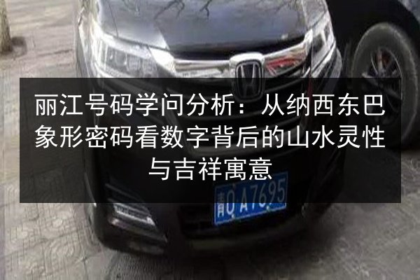 丽江号码学问分析:从纳西东巴象形密码看数字背后的山水灵性与吉祥寓意 第2张 丽江号码学问分析:从纳西东巴象形密码看数字背后的山水灵性与吉祥寓意 第2张