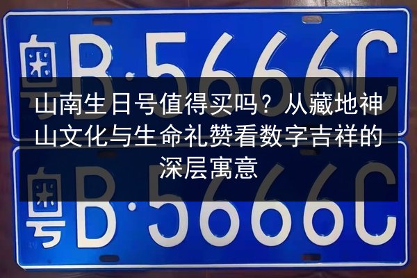山南生日号值得买吗？从藏地神山文化与生命礼赞看数字吉祥的深层寓意 第2张