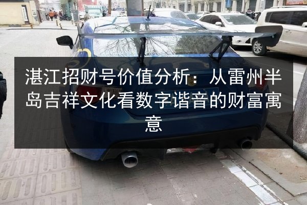 湛江招财号价值分析:从雷州半岛吉祥文化看数字谐音的财富寓意 第2张 湛江招财号价值分析:从雷州半岛吉祥文化看数字谐音的财富寓意 第2张