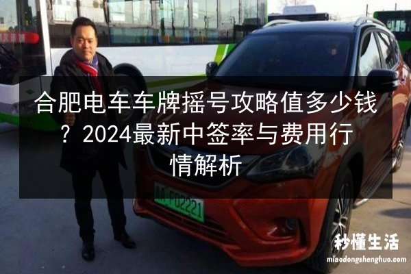 合肥电车车牌摇号攻略值多少钱？2024最新中签率与费用行情解析 第2张