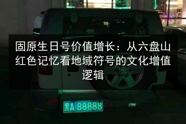 固原生日号价值增长：从六盘山红色记忆看地域符号的文化增值逻辑