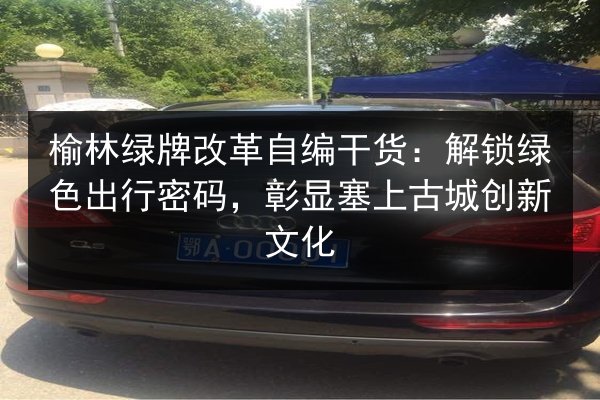 榆林绿牌改革自编干货：解锁绿色出行密码，彰显塞上古城创新文化