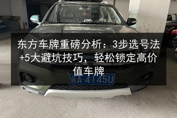 东方车牌重磅分析：3步选号法+5大避坑技巧，轻松锁定高价值车牌
