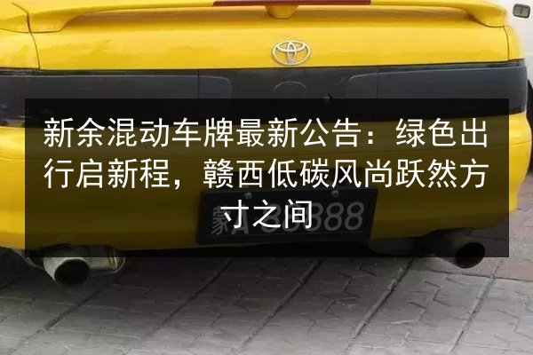 新余混动车牌最新公告：绿色出行启新程，赣西低碳风尚跃然方寸之间