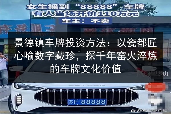 景德镇车牌投资方法：以瓷都匠心喻数字藏珍，探千年窑火淬炼的车牌文化价值 第3张