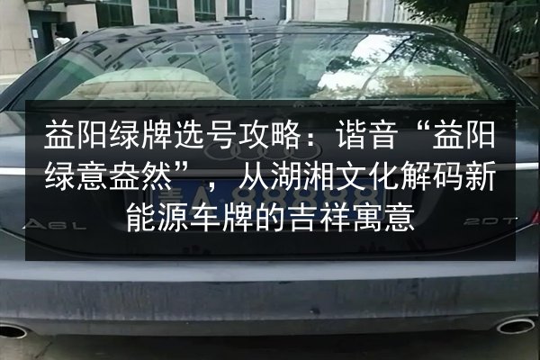 益阳绿牌选号攻略：谐音“益阳绿意盎然”，从湖湘文化解码新能源车牌的吉祥寓意