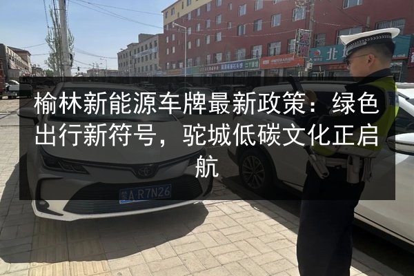榆林新能源车牌最新政策:绿色出行新符号,驼城低碳文化正启航 第2张 榆林新能源车牌最新政策:绿色出行新符号,驼城低碳文化正启航 第2张