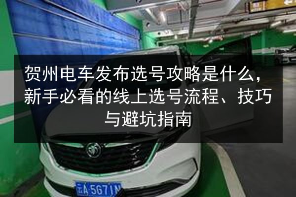 贺州电车发布选号攻略是什么，新手必看的线上选号流程、技巧与避坑指南 第2张