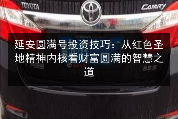 延安圆满号投资技巧：从红色圣地精神内核看财富圆满的智慧之道