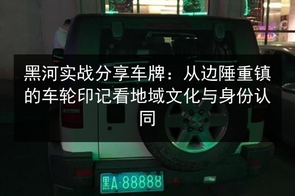 黑河实战分享车牌:从边陲重镇的车轮印记看地域文化与身份认同 第2张 黑河实战分享车牌:从边陲重镇的车轮印记看地域文化与身份认同 第2张