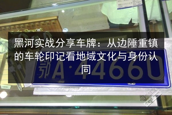 黑河实战分享车牌:从边陲重镇的车轮印记看地域文化与身份认同 第3张 黑河实战分享车牌:从边陲重镇的车轮印记看地域文化与身份认同 第3张