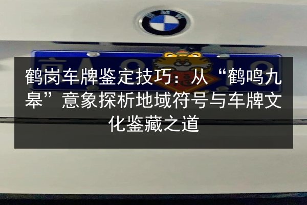 鹤岗车牌鉴定技巧:从“鹤鸣九皋”意象探析地域符号与车牌文化鉴藏之道 第2张 鹤岗车牌鉴定技巧:从“鹤鸣九皋”意象探析地域符号与车牌文化鉴藏之道 第2张