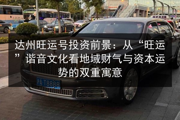 达州旺运号投资前景：从“旺运”谐音文化看地域财气与资本运势的双重寓意 第3张