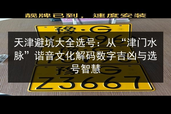 天津避坑大全选号：从“津门水脉”谐音文化解码数字吉凶与选号智慧 第3张