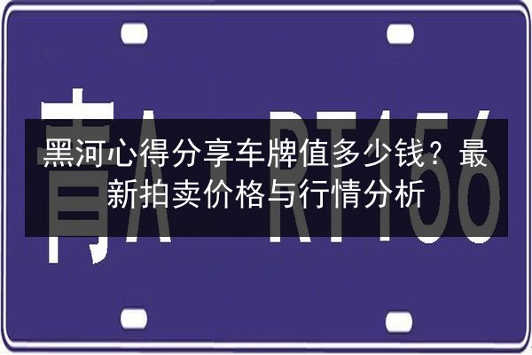 黑河心得分享车牌值多少钱?最新拍卖价格与行情分析 第3张 黑河心得分享车牌值多少钱?最新拍卖价格与行情分析 第3张