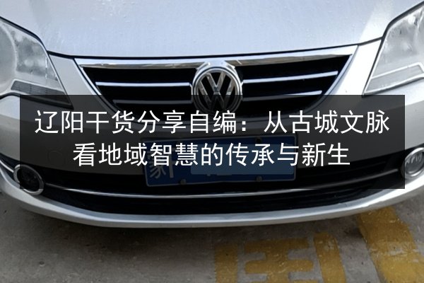 辽阳干货分享自编：从古城文脉看地域智慧的传承与新生