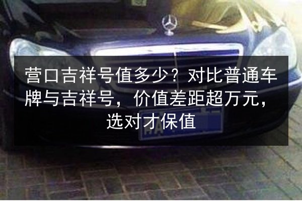 营口吉祥号值多少?对比普通车牌与吉祥号,价值差距超万元,选对才保值 第3张 营口吉祥号值多少?对比普通车牌与吉祥号,价值差距超万元,选对才保值 第3张