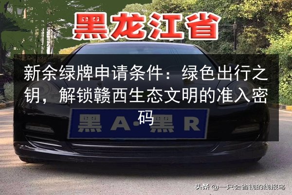 新余绿牌申请条件：绿色出行之钥，解锁赣西生态文明的准入密码 第3张