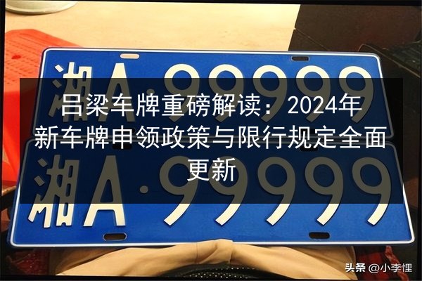 吕梁车牌重磅解读：2024年新车牌申领政策与限行规定全面更新 第3张