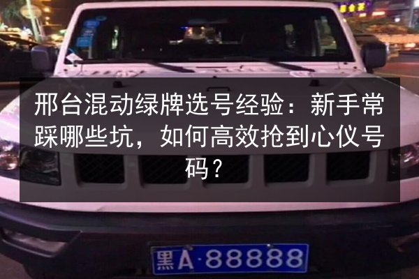 邢台混动绿牌选号经验：新手常踩哪些坑，如何高效抢到心仪号码？