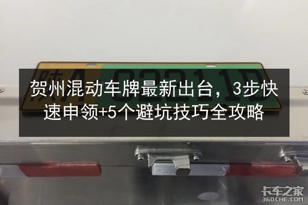 贺州混动车牌最新出台，3步快速申领+5个避坑技巧全攻略 第3张