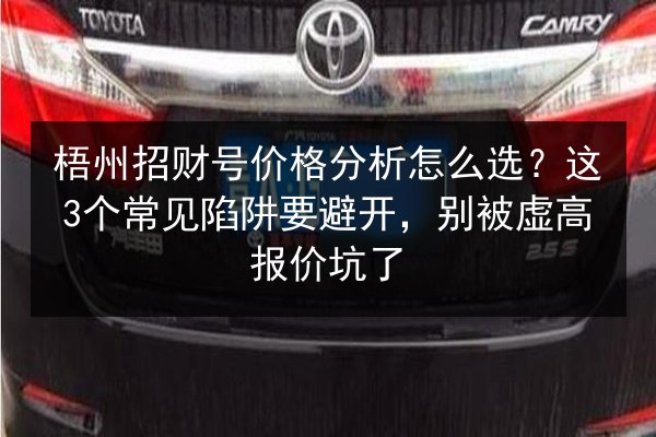梧州招财号价格分析怎么选？这3个常见陷阱要避开，别被虚高报价坑了 第2张