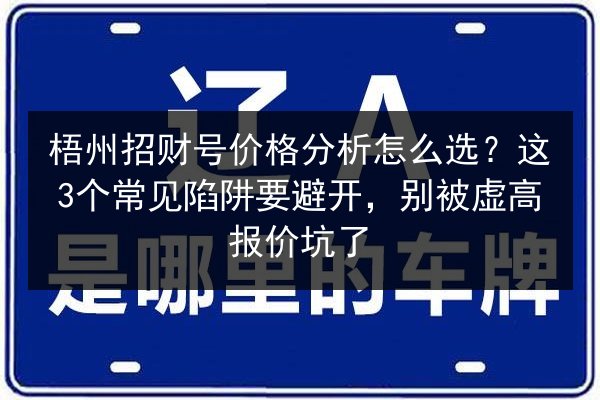 梧州招财号价格分析怎么选？这3个常见陷阱要避开，别被虚高报价坑了 第3张