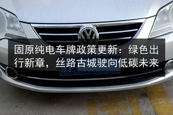 固原纯电车牌政策更新：绿色出行新章，丝路古城驶向低碳未来 第3张