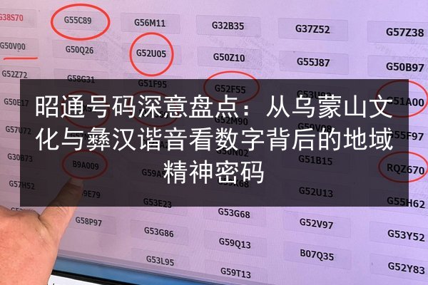 昭通号码深意盘点：从乌蒙山文化与彝汉谐音看数字背后的地域精神密码 第2张