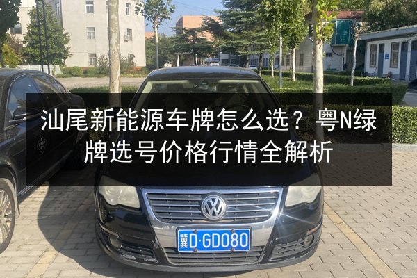 汕尾新能源车牌怎么选？粤N绿牌选号价格行情全解析