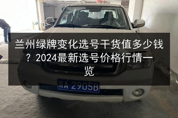 兰州绿牌变化选号干货值多少钱?2024最新选号价格行情一览 第2张 兰州绿牌变化选号干货值多少钱?2024最新选号价格行情一览 第2张