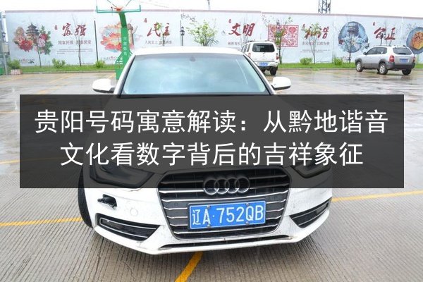 贵阳号码寓意解读：从黔地谐音文化看数字背后的吉祥象征 第2张