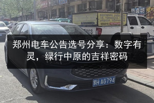 郑州电车公告选号分享:数字有灵,绿行中原的吉祥密码 第3张 郑州电车公告选号分享:数字有灵,绿行中原的吉祥密码 第3张