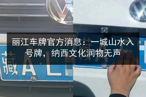 丽江车牌官方消息：一城山水入号牌，纳西文化润物无声